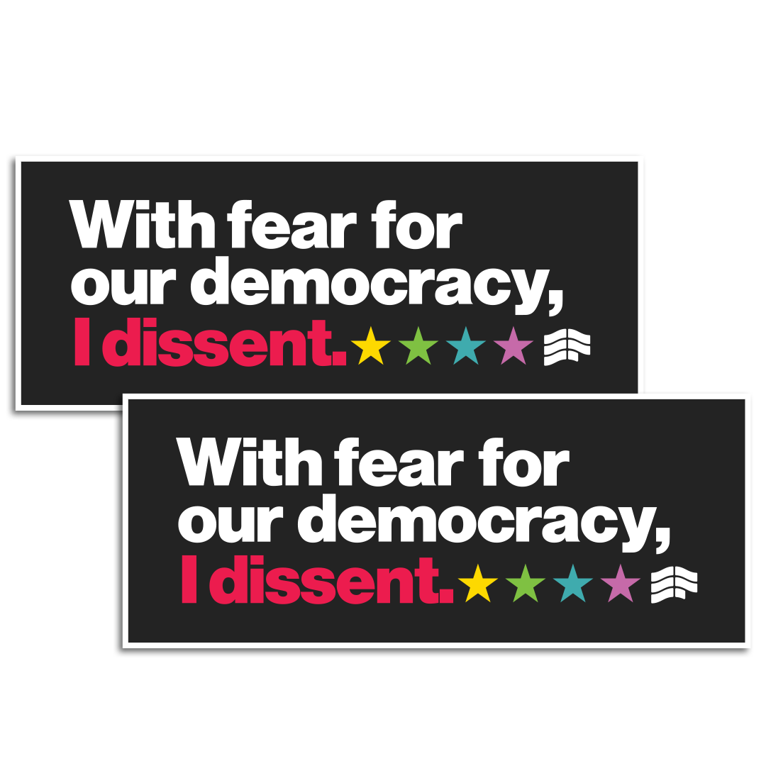 I Dissent Car Magnet - Pack of 2