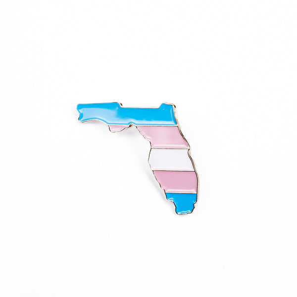 Transgender Florida Enamel Pin