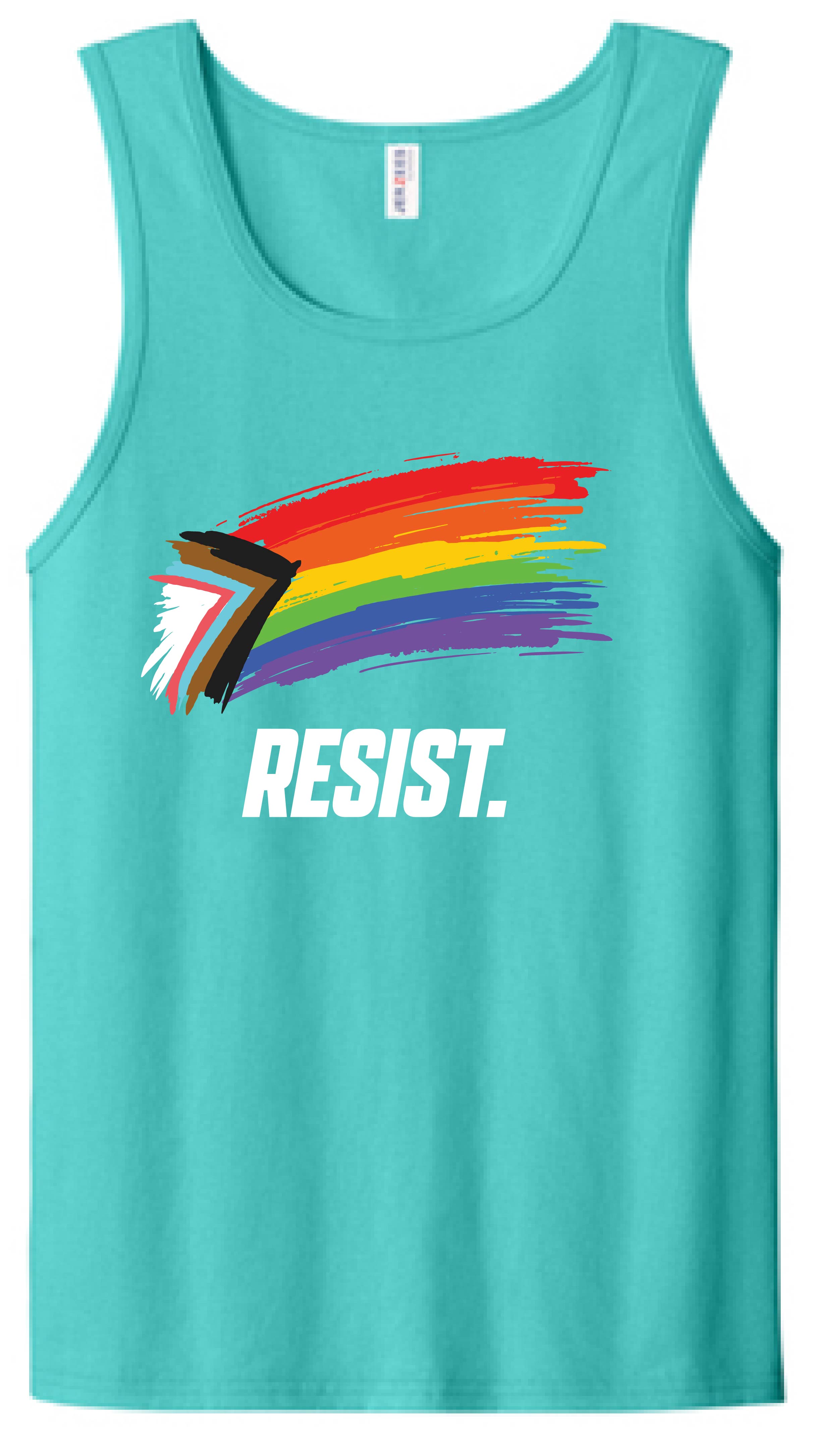 RESIST Teal Tank Top